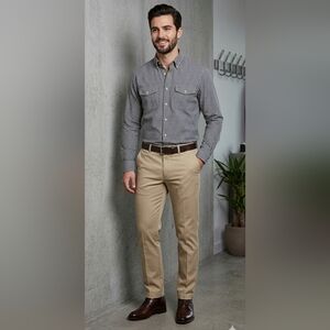 EZS by Luxire British Khaki Chino Pants Size 34x30